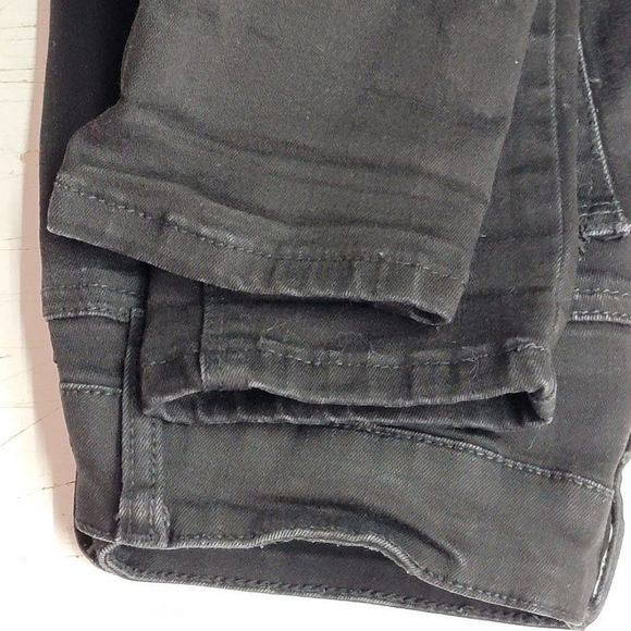 Special A A'2nd Destressed Ankle Skinny Jeans Size 3 Dark Wash Black Denim 26X27 - Picture 10 of 10